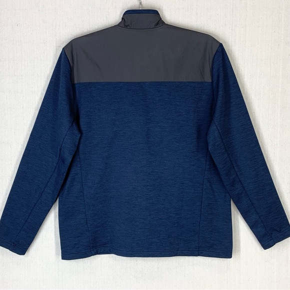 Orvis Men's Bonded Mesh Mid Weight Full Zip Navy Blue Fleece Jacket - Size Large - Picture 8 of 16